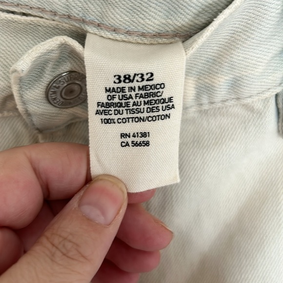 DENIM & SUPPLY - Ralph lauren grunge white destroyed straight jeans size 38x32 - Picture 3 of 8